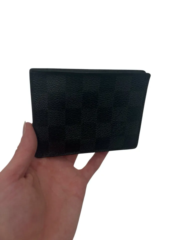 AS IS Louis Vuitton Gray Damier Graphite Multiple Men's Wallet