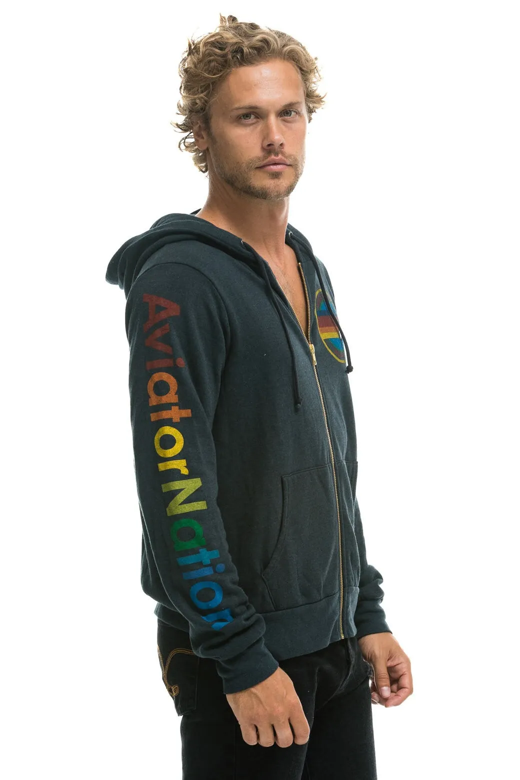 AVIATOR NATION SAN FRANCISCO HOODIE - CHARCOAL