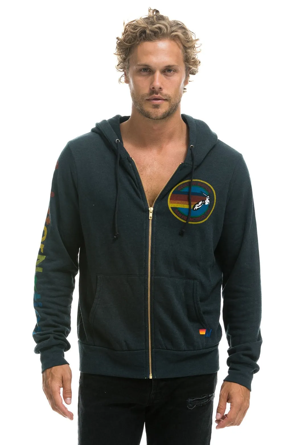 AVIATOR NATION SAN FRANCISCO HOODIE - CHARCOAL