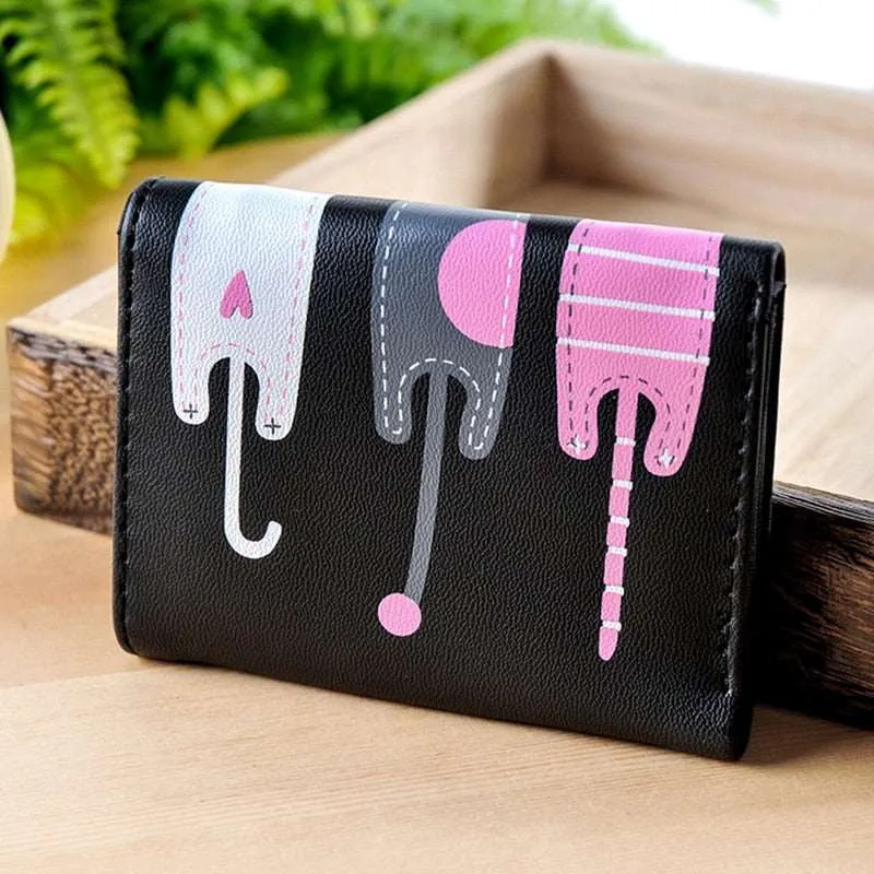 Back of Cat Colored Wallets
