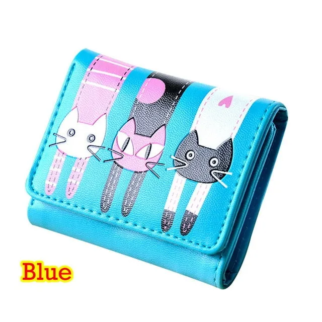 Back of Cat Colored Wallets