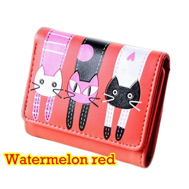 Back of Cat Colored Wallets