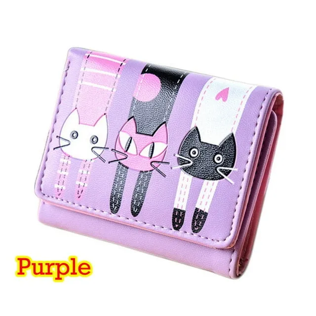 Back of Cat Colored Wallets