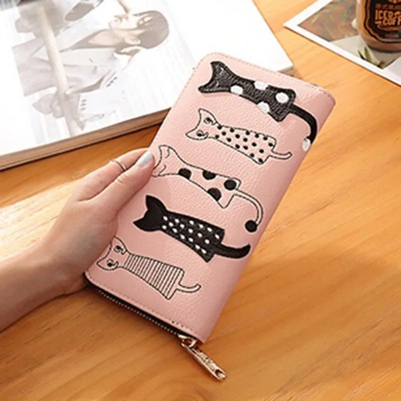 Back of Cat Colored Wallets