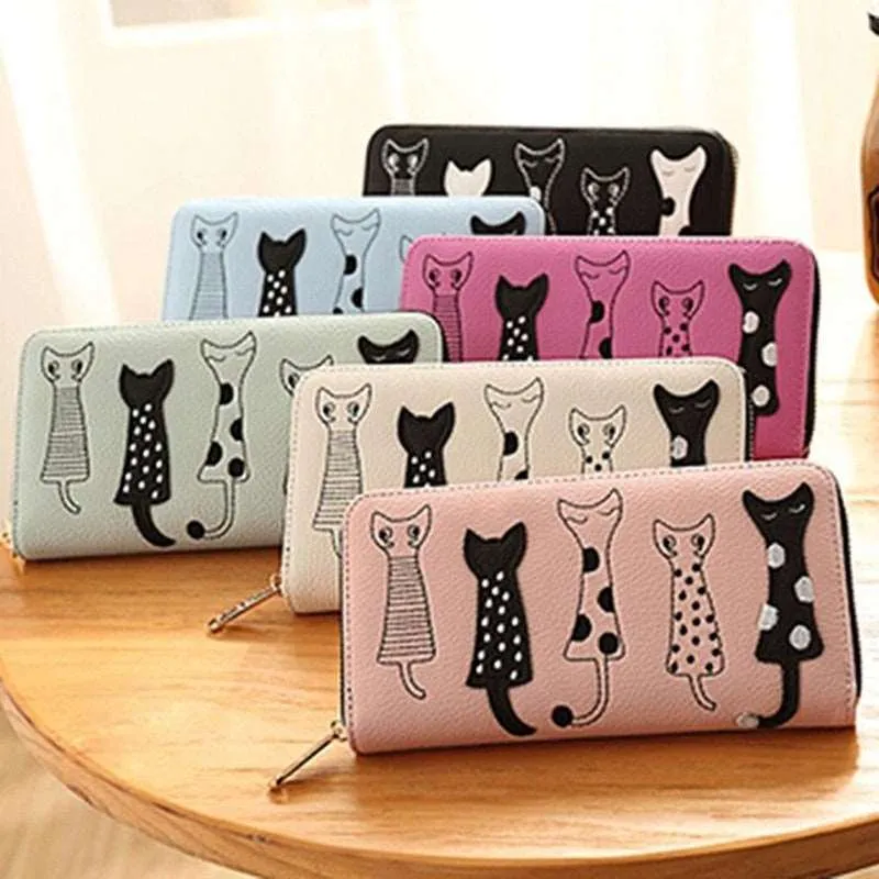 Back of Cat Colored Wallets