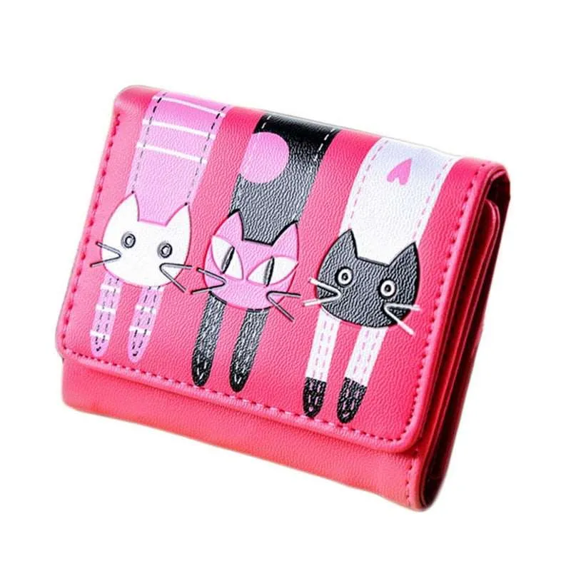 Back of Cat Colored Wallets