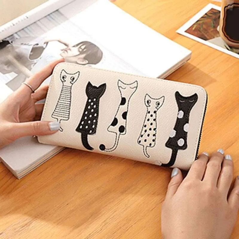 Back of Cat Colored Wallets