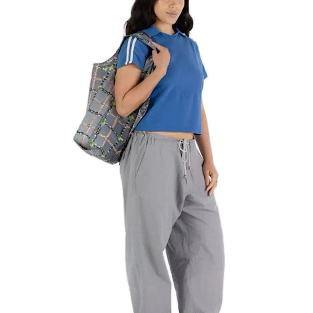 Baggu Standard Shopper Bag, Beaded Plaid