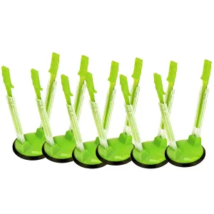 Baggy Rack - (6 Pack) Sandwich Bag Racks, Clip Food Storage Bags Onto Holder, Best Opener for Freezer & Storage Baggie - Ideal Plastic Kitchen, No Hassle Cooking Gadget Solutions For a Clean Pour