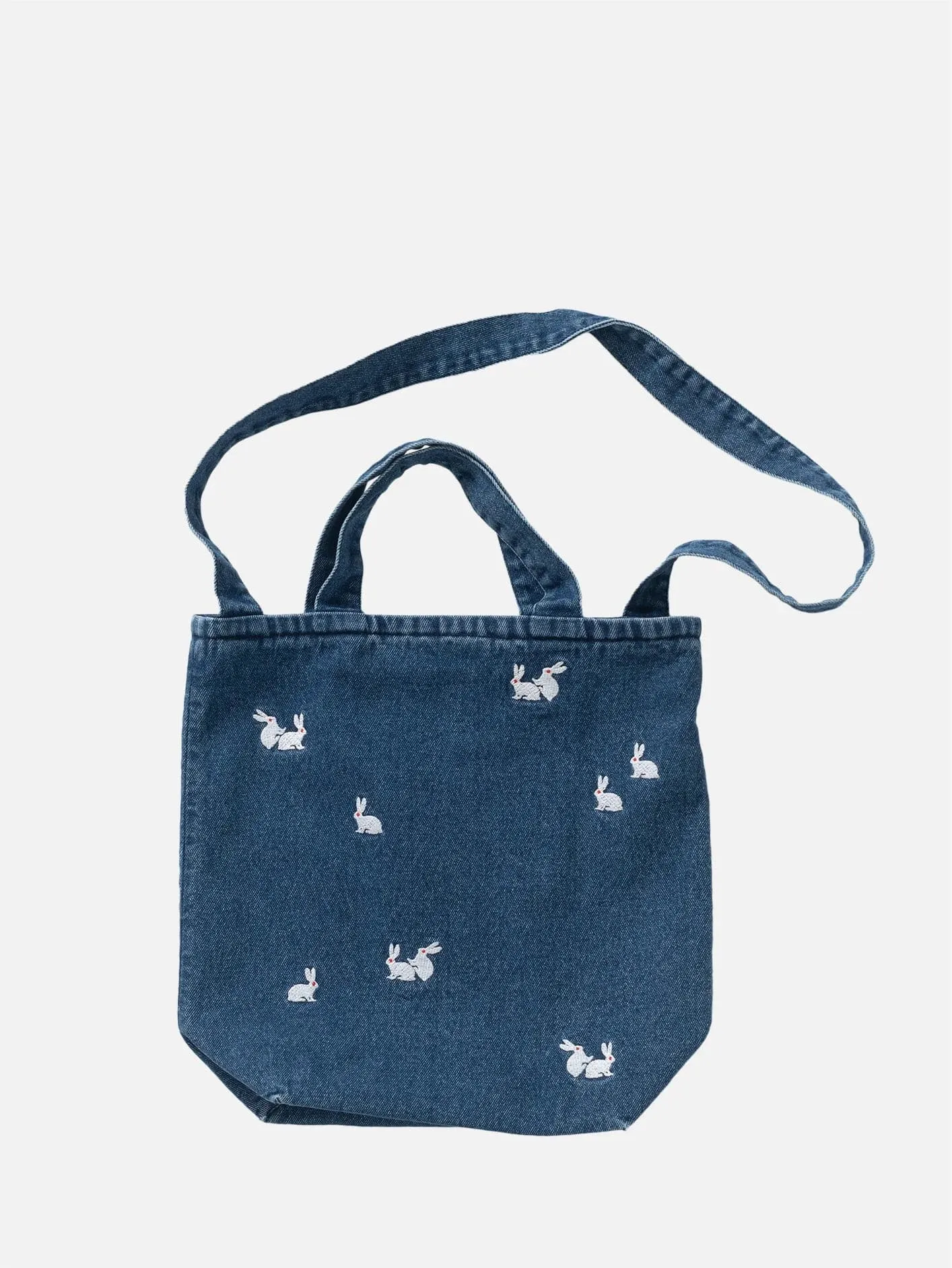 Bags Bunny Tote Bag - Washed Blue
