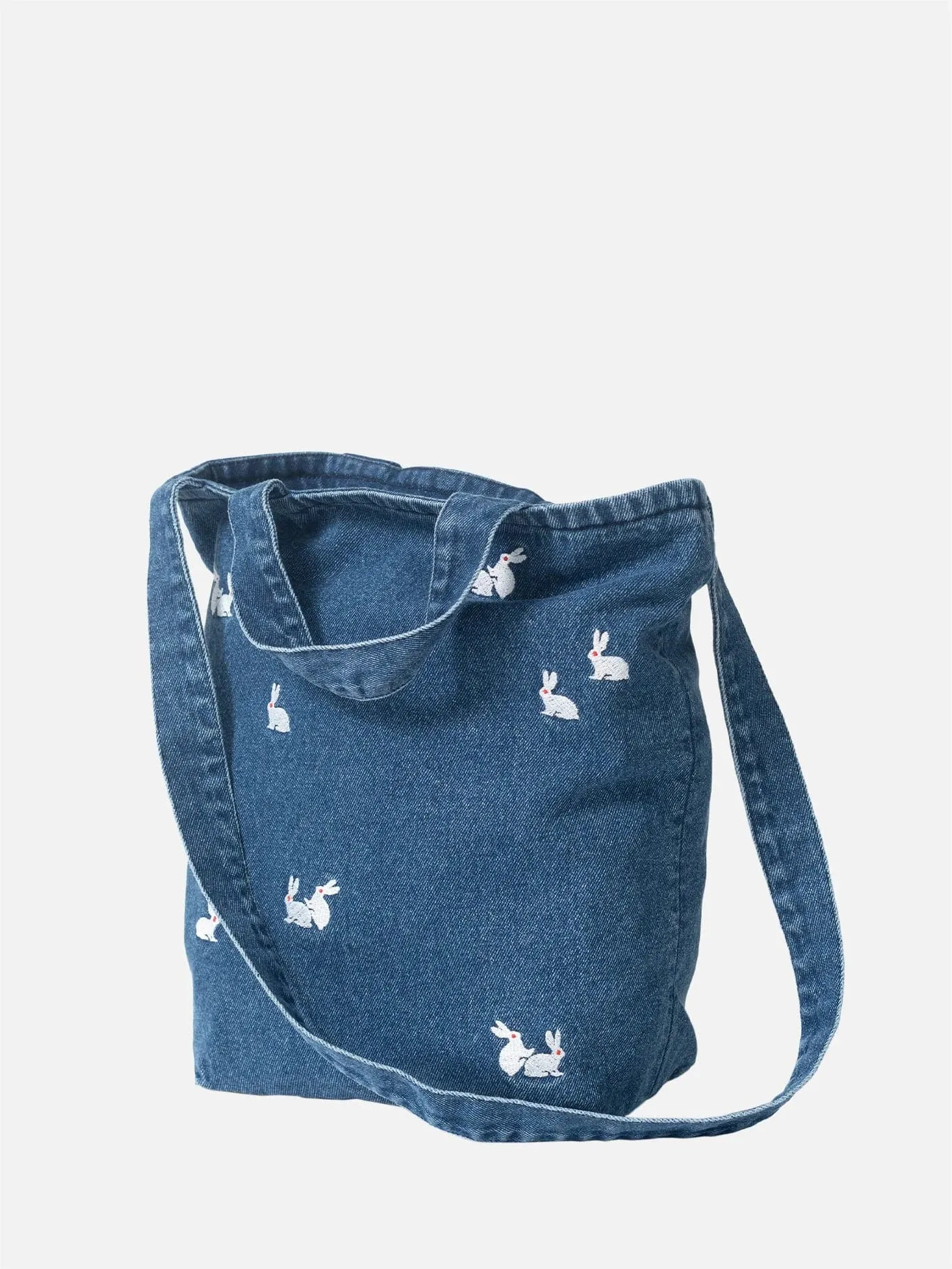 Bags Bunny Tote Bag - Washed Blue