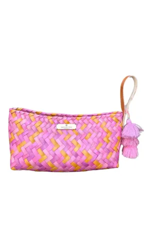 Baguette Rose Palm Citron Clutch
