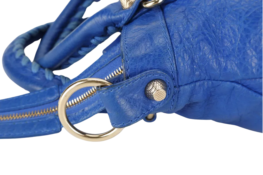 BALENCIAGA GIANT CITY ELECTRIC BLUE GOLD HARDWARE NO DUST COVER