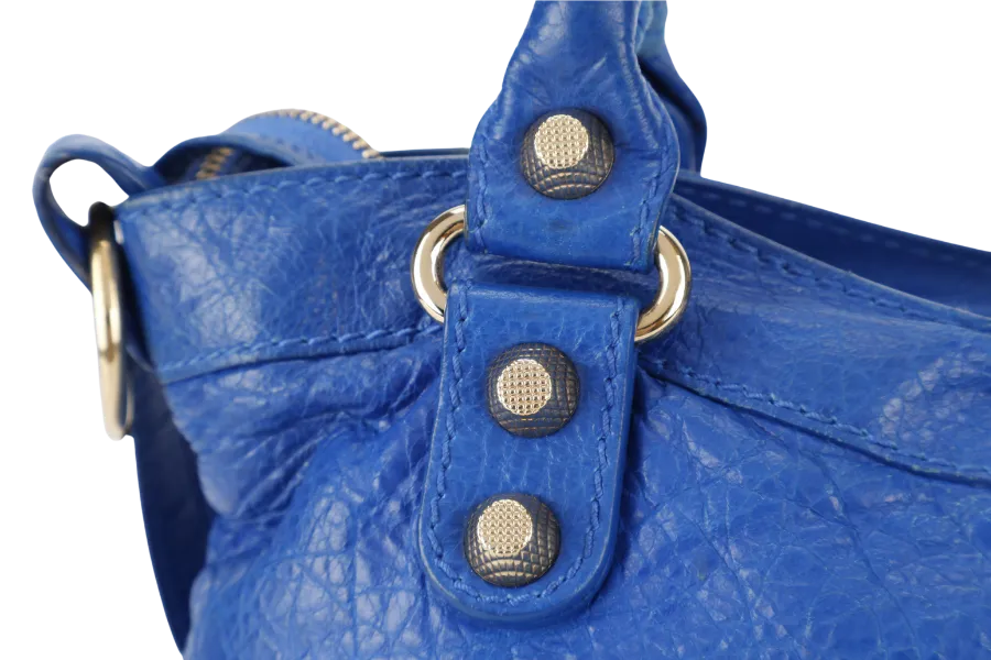 BALENCIAGA GIANT CITY ELECTRIC BLUE GOLD HARDWARE NO DUST COVER