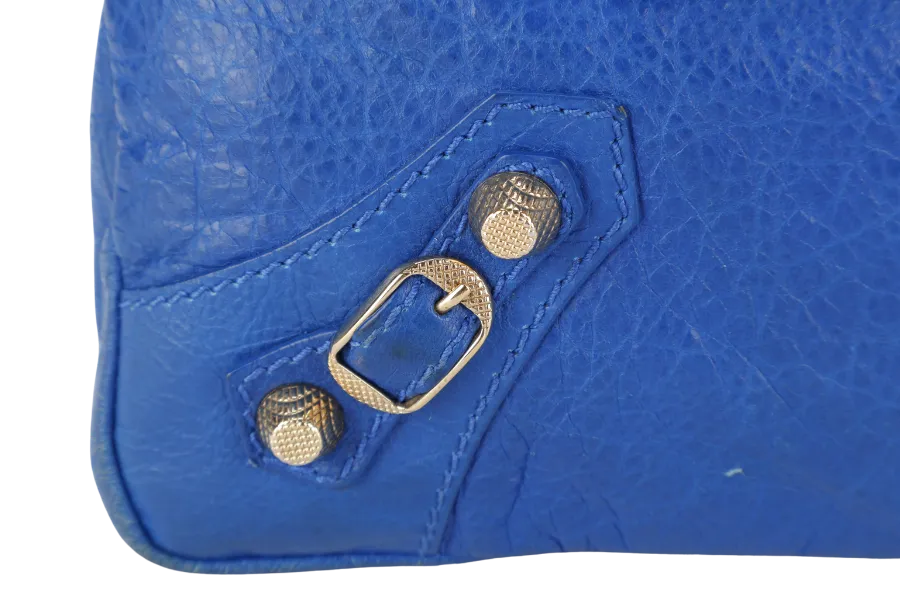 BALENCIAGA GIANT CITY ELECTRIC BLUE GOLD HARDWARE NO DUST COVER