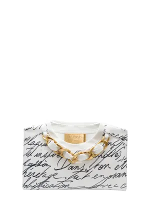Balmain Crewneck Zipped Pouch Love Letter Lamb