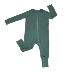 Bamboo Two Way Zipper Romper (Pine)