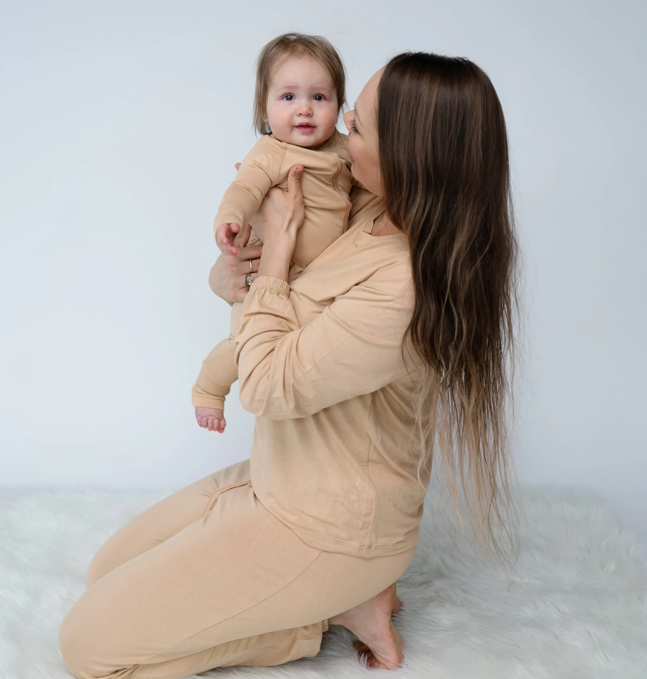Bamboo Two Way Zipper Romper (Prairie)