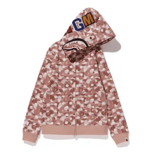 BAPE x Barbie 'Dot Camo Shark' Full Zip Hoodie