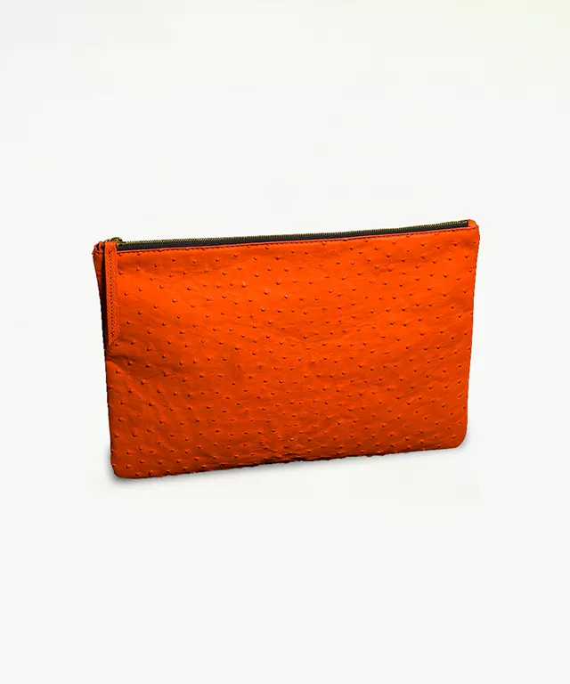 Baron Ostrich Clutch Bag - 2 colors
