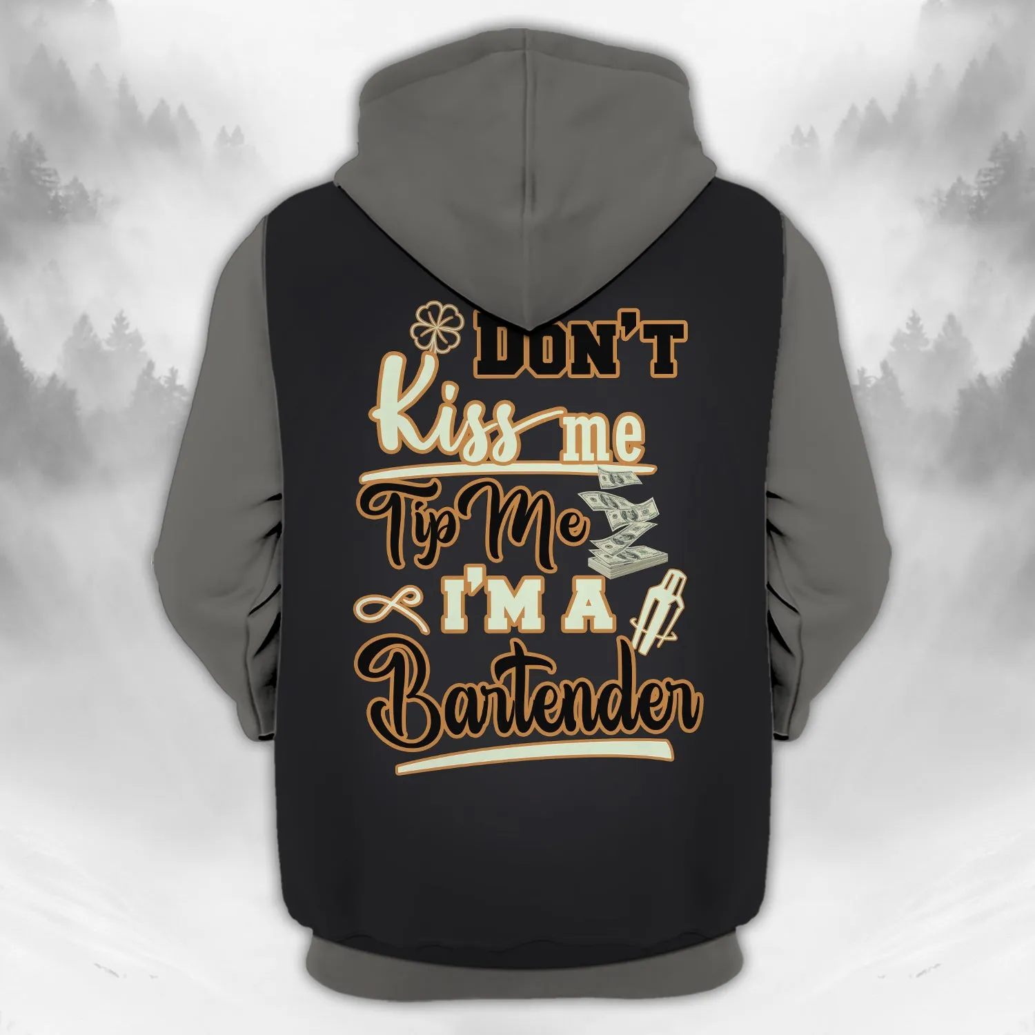 Bartender 2 - Personalized Name 3D Zipper Hoodie - Nt168 - Loop - Ct257