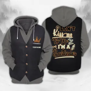 Bartender 2 - Personalized Name 3D Zipper Hoodie - Nt168 - Loop - Ct257