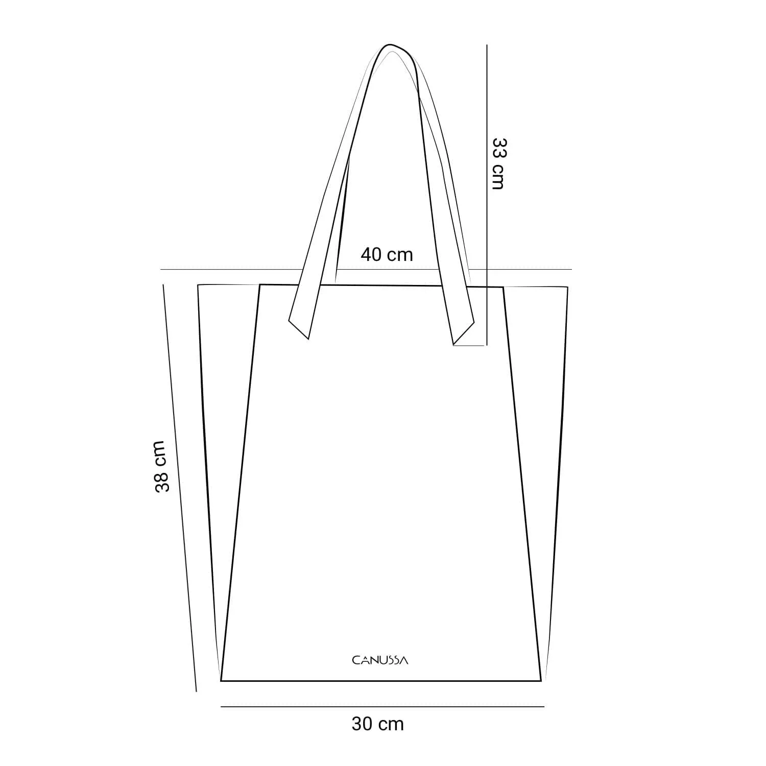 Basic Vegan Leather Everyday Tote Bag | Black
