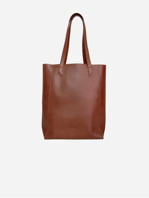 Basic Vegan Leather Everyday Tote Bag | Hazelnut