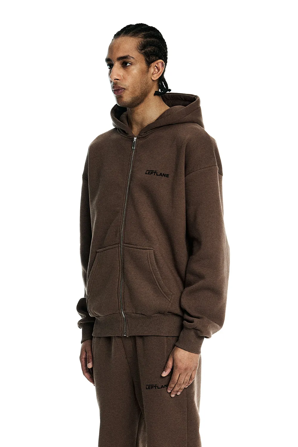 Basic Zipper Brown