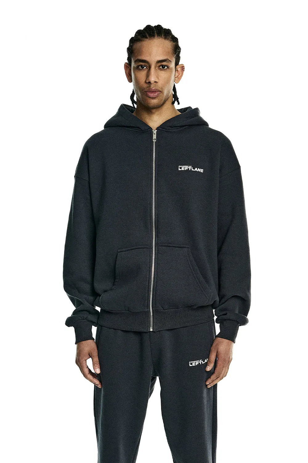 Basic Zipper Dark Grey