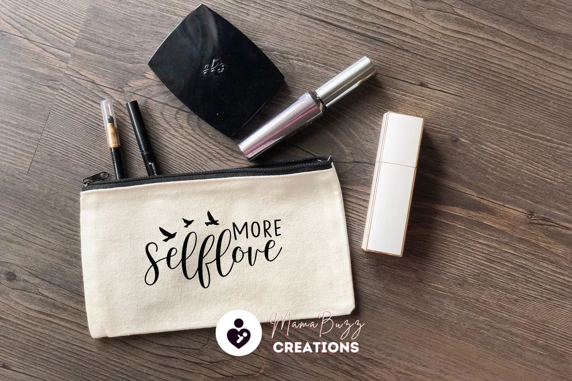 Be the Better You, Makeup bag,Makeup purse,Travel bag,Makeup bag organizer,Pencil case,Cotton Zipper Bag,Custom zipper bag,Canvas,Craft Bag