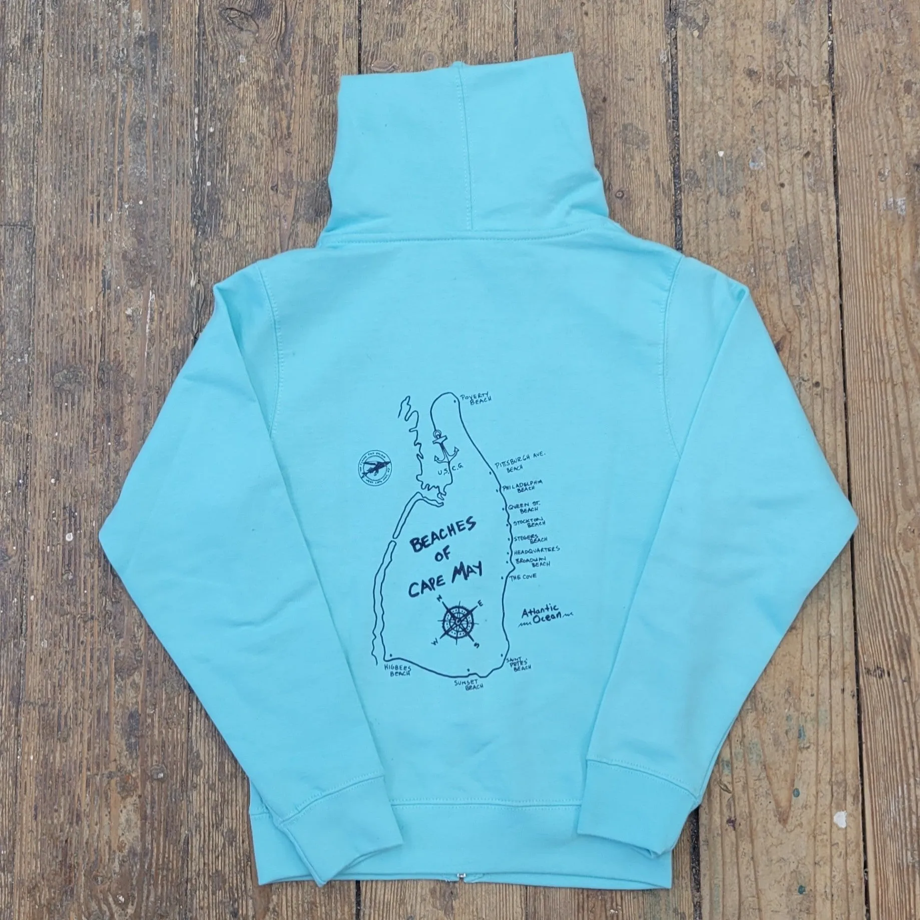 Beaches of Cape May Kids Zip Hoodie