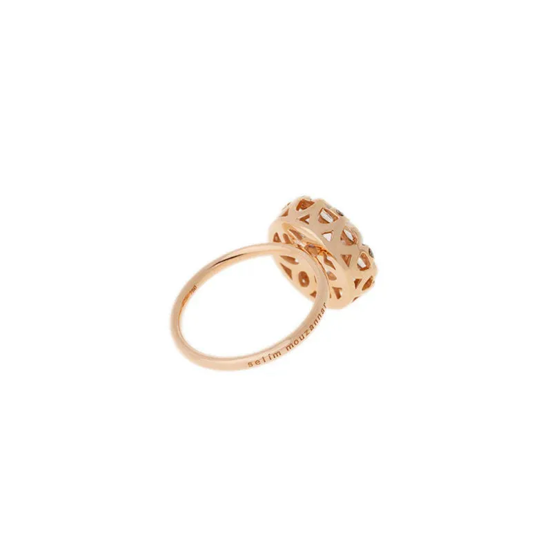 Beirut Rosace Ring Blue Sapphire - Diamonds