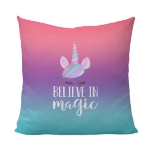 Believe in Magic Unicorn Pillow