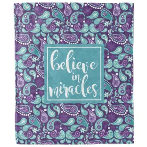 Believe in Miracles Paisley Blanket