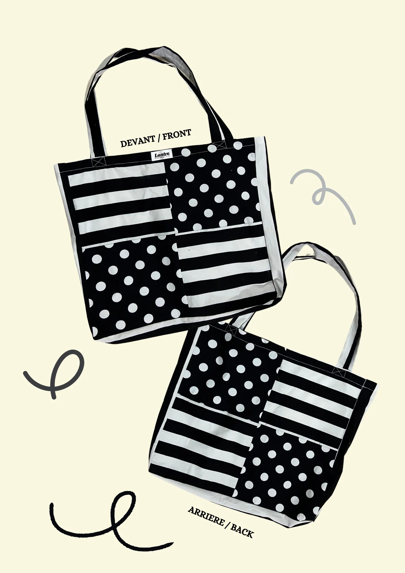 Bits & Pieces | Poka Dot Collection Zero Waste Tote Bags