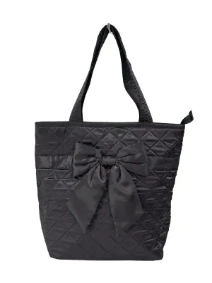 Black Bow Tote Bag