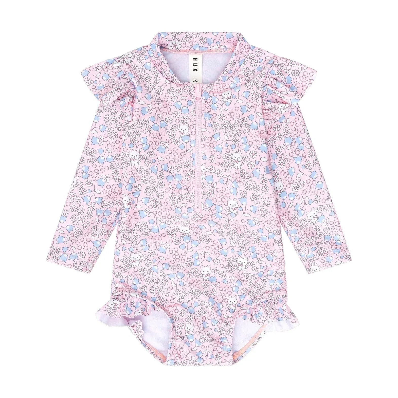Bluebell Floral Zip Swimsuit
