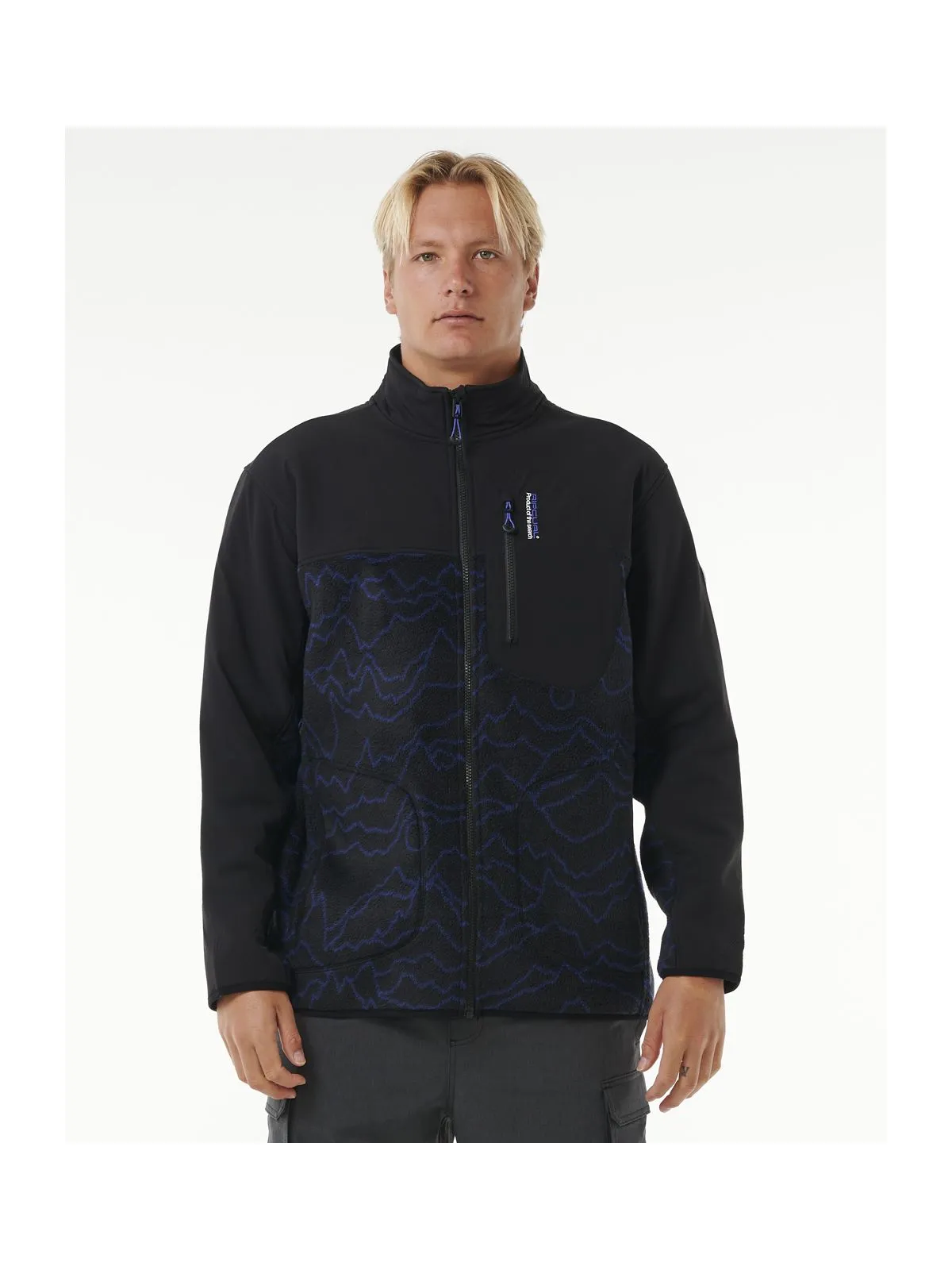 Bluza RIP CURL Anti Series Search Zip Crew czarny