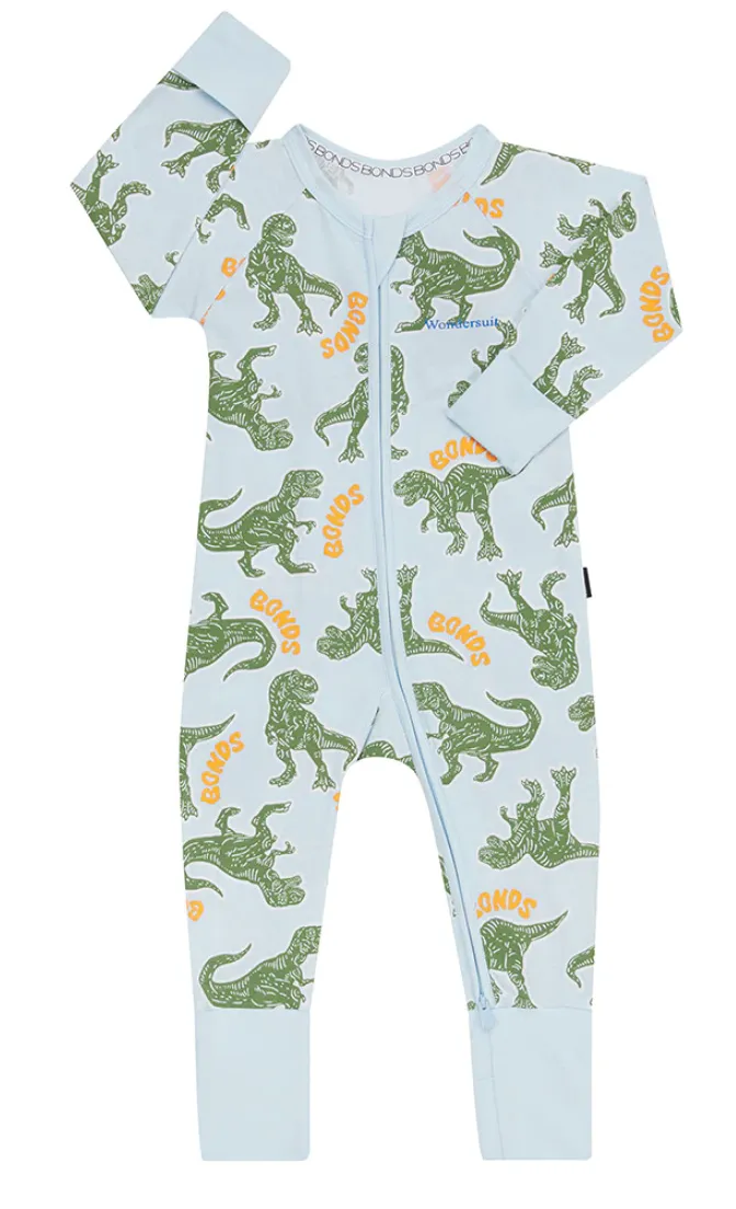 Bonds T-REX Little Friends Blue Wondersuit