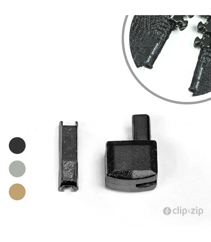 Boîtier/manchon d'arrêt de remplacement pour fermeture zip