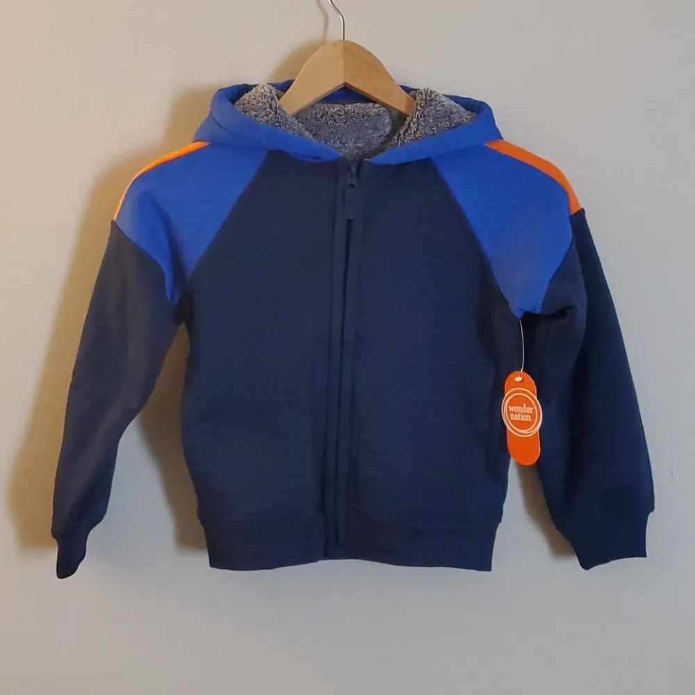 BOYS ZIP UP HOODIE   XS (4-5)