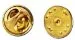 Brass Metal Uniform Pin Badge Insignia Clutch Backs, Quantity: 10