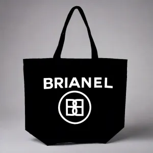 BRIANEL LARGE WHITE PUFF TOTE BAG