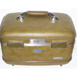 Brown Combination Lock Train Case By Escort