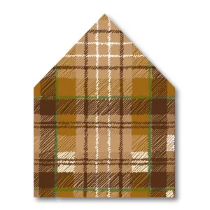 Brown Plaid Envelope Liner
