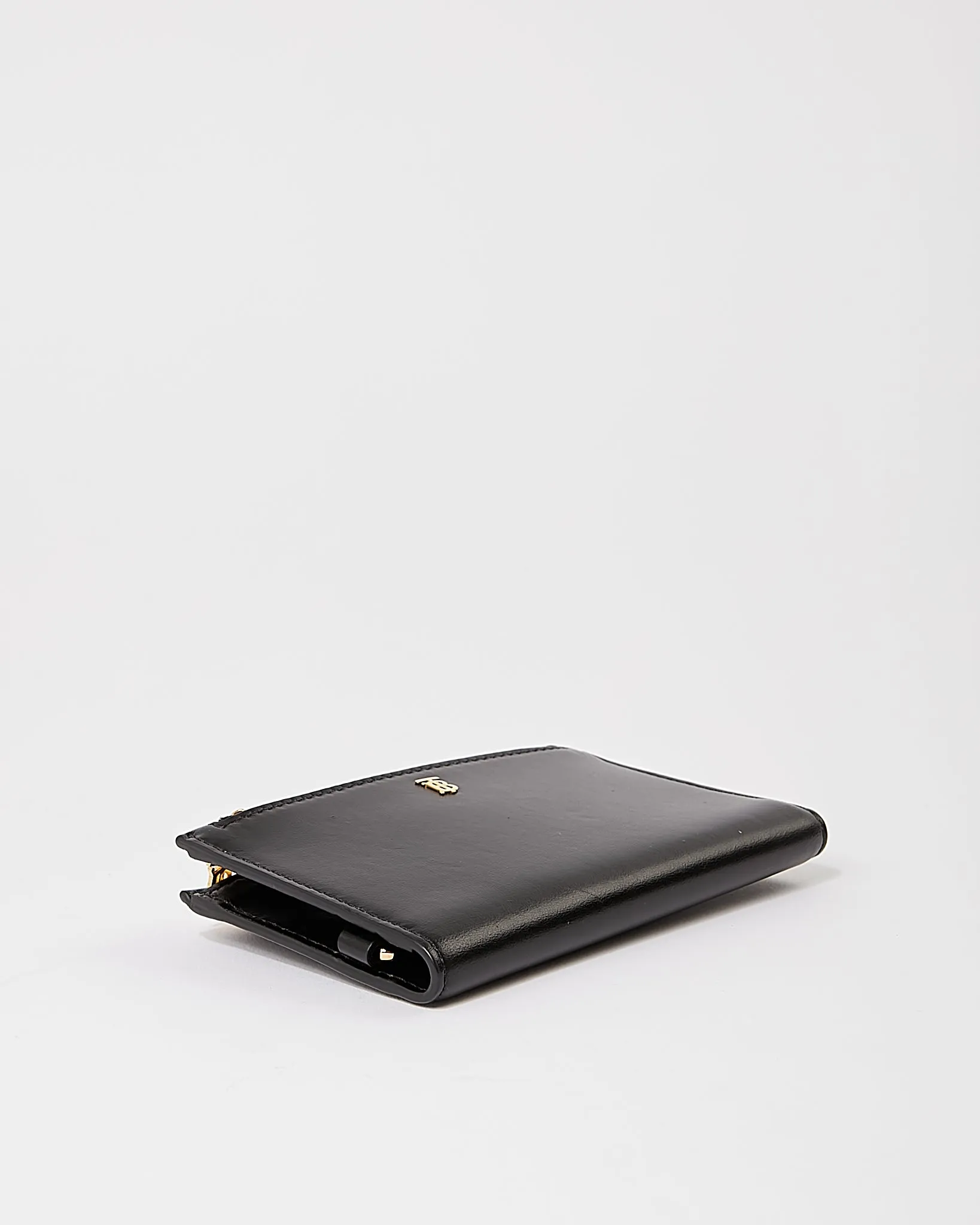 Burberry Black Leather Card Holder Chain