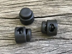 Button Toggle - Single Hole - Black