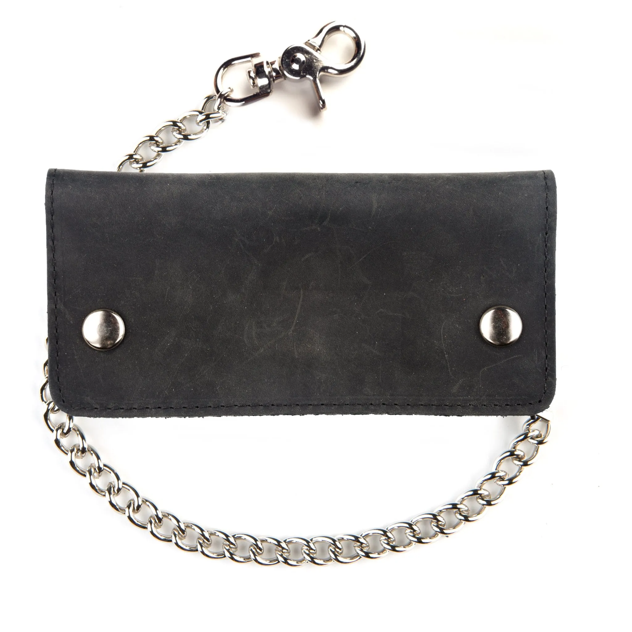 BW342  Credit Card Biker Wallet- Black