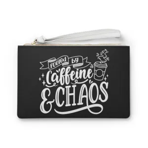 Caffeine & Chaos Clutch Bag